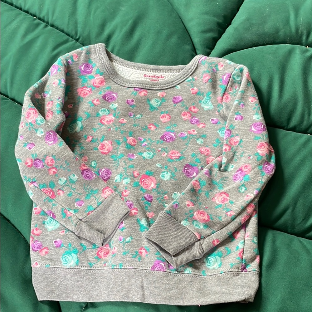 OshKosh B'gosh Gray and Pink Flamingo Sweatshirt